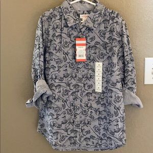 Boys button up dinosaur 🦕 shirt